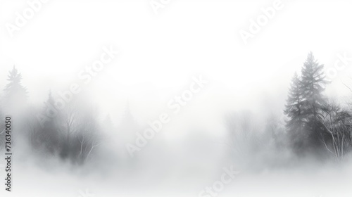 White Color Fog Background.