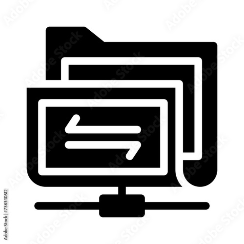 file sharing glyph icon