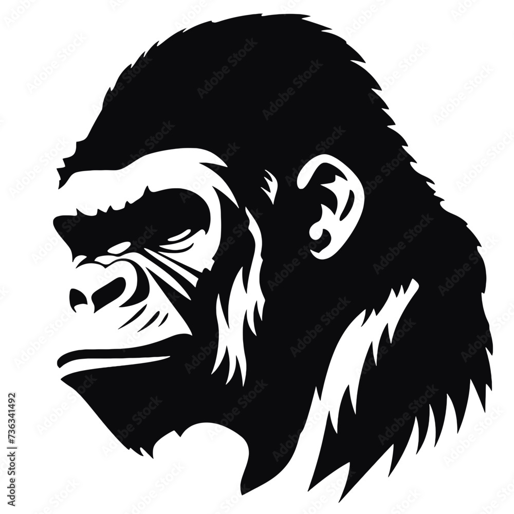 gorilla silhouette gorilla silhouette