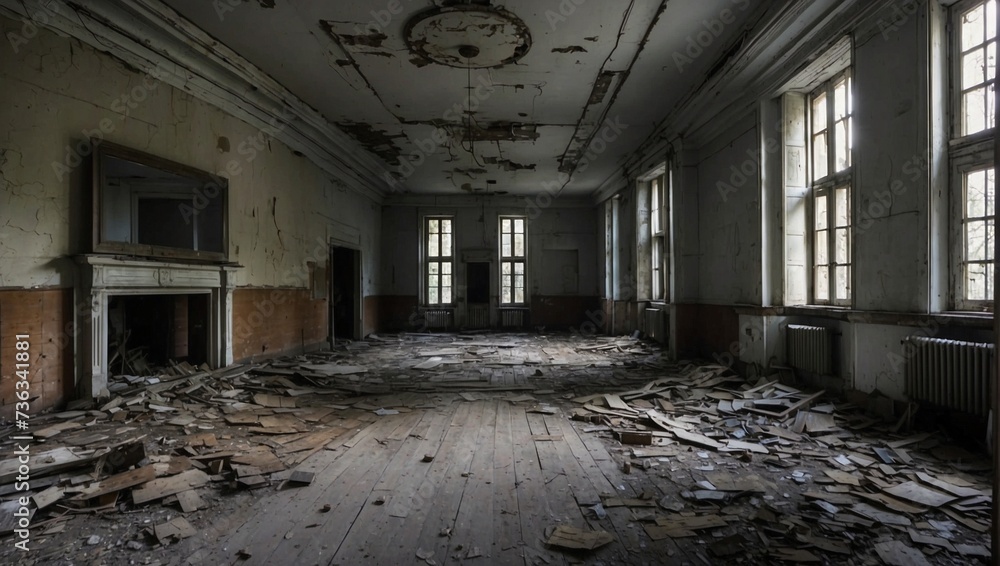 Brave the chilling embrace of the abandoned estate, where memories linger like ghosts Generative AI Brave the chilling embrace of the abandoned estate, where memories linger like ghosts Generative AI