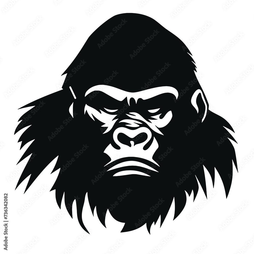 gorilla silhouette gorilla silhouette