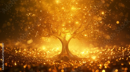 golden tree of wealth and abundance a glittering symbol of prosperity and fortune 
