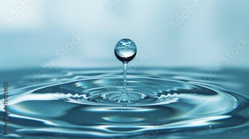 Photo of hydrogen water drop 