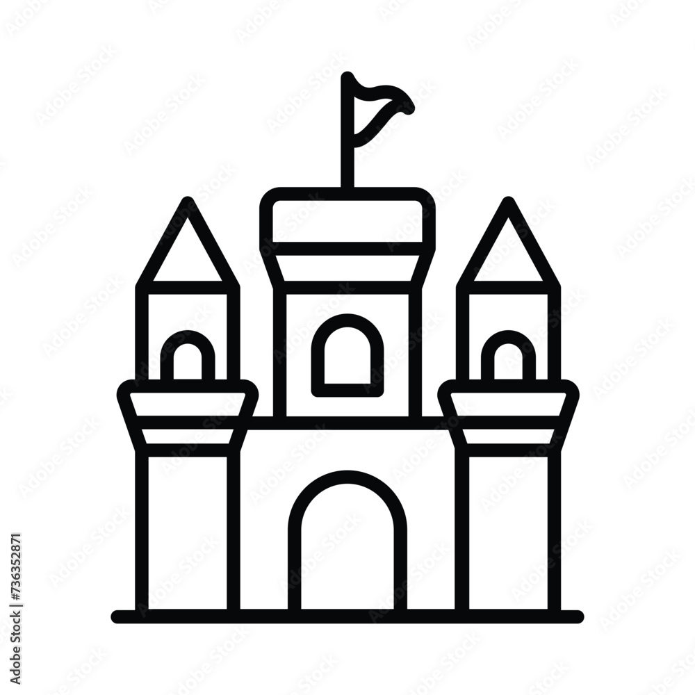 Castle Icon vector. Stock illustration. Castle Icon vector. Stock illustration.