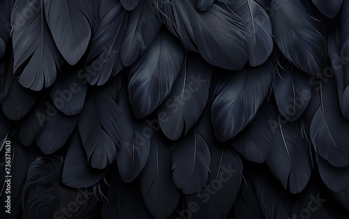 black and white feathers