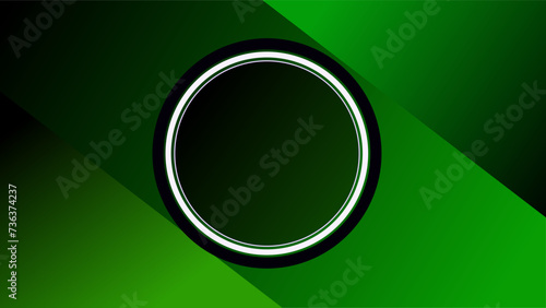 Diagonal three dimensional green rectangle strips asbtract technology copy space background
