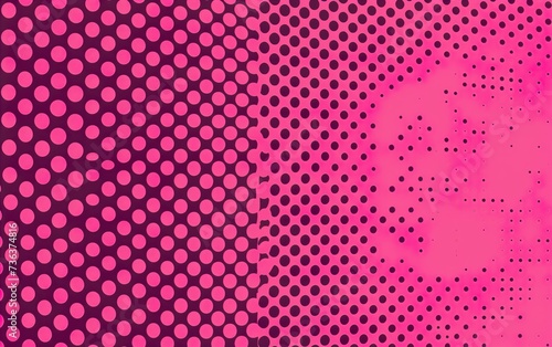 Dot pink pattern gradient texture background. Abstract pop art halftone and retro style