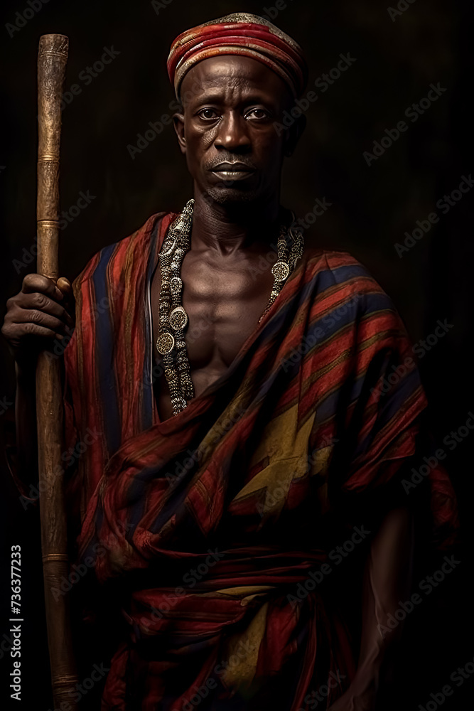 Africa with studio tribal portraiture