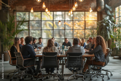 Meeting of the company's management team, to discuss its problems and propose solutions.