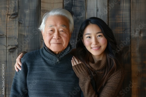 Unbreakable Connection: Young Asian Woman's Unwavering Love For Her Beloved Senior Father. Сoncept Gardening As Therapy, Cultivating Mindfulness And Nurturing Nature
