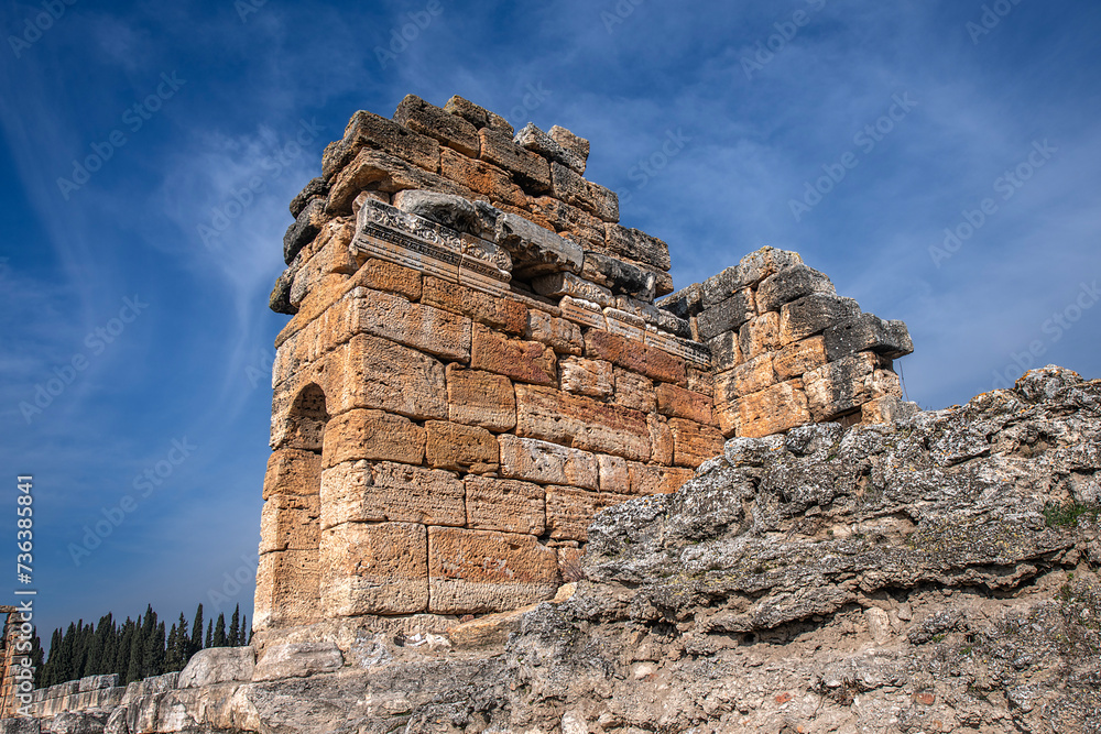 Hierapolis Ancient City located in Pamukkale district of Denizli district