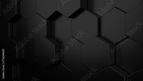 Black 3d pattern of different style