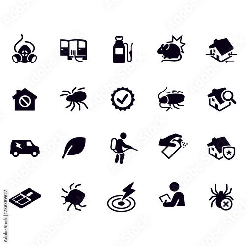 Pest Control Icons vector design