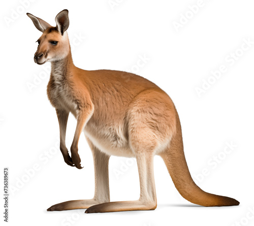 Side view of a kangaroo