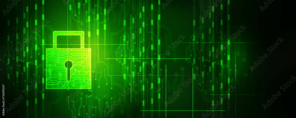 2d illustration Safety concept: Closed Padlock on digital background 2d illustration Safety concept: Closed Padlock on digital background