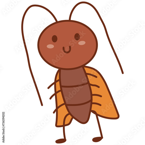 cockroach cartoon doodle