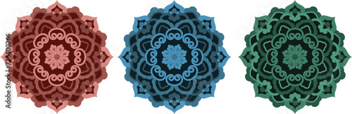 sophisticated 3D  pattern design, perfect for adding an elegant touch to design projects.