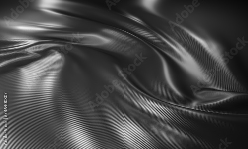 irregular wave background in carbon fibre. 3d render