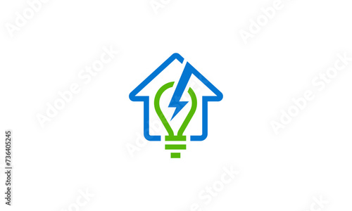 Home Power Minimalist Logo Design (ID: 736405245)