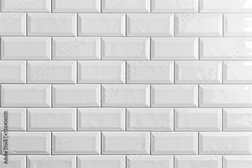Seamless white subway tile pattern