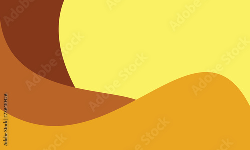 abstract gradient orange wave banner background