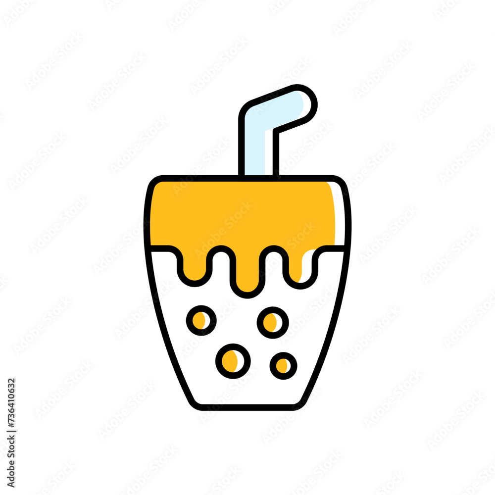 Obraz premium bubble tea, boba, tapioca pearls, milk tea, flavors, taiwanese drink, refreshing, sweet, beverage, tea house, chewy, straw, asian drink, cold, popular, trendy, sip, fun, refreshment, boba shop, taro, 