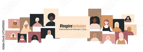 International Women s Day banner.  InspireInclusion