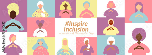 International Women's Day banner. #InspireInclusion