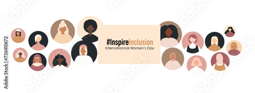 International Women's Day banner. #InspireInclusion