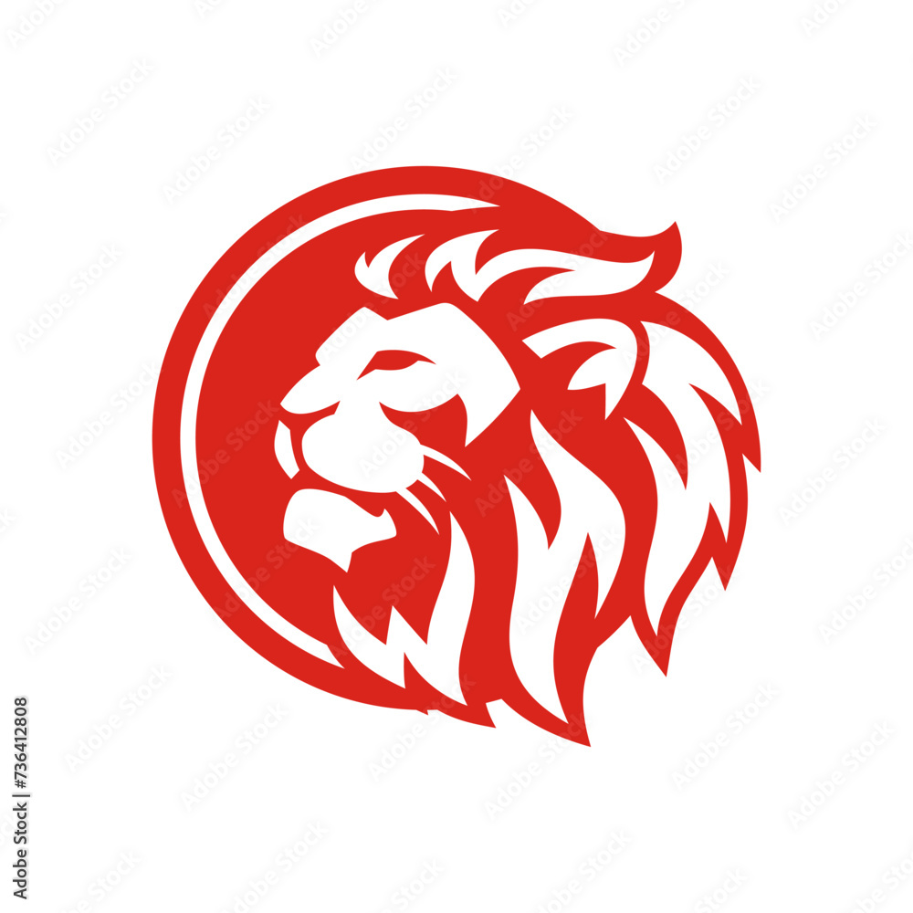 Lion head shield logo icon. Royal gold crown badge symbol. Premium king animal sign. Vector illustration. Lion head shield logo icon. Royal gold crown badge symbol. Premium king animal sign. Vector illustration.