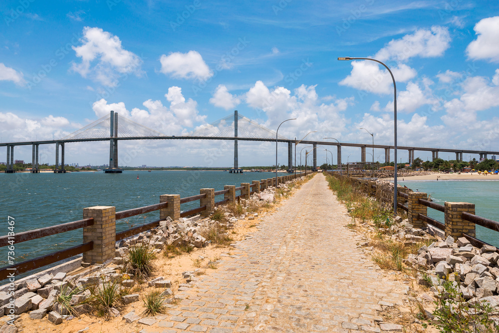 Redinha Pier and Newton Navarro Bridge in Natal City