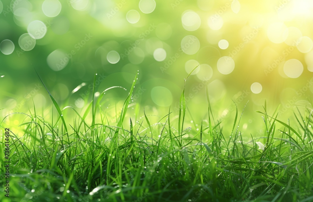 an image of a grassy field with sun rays