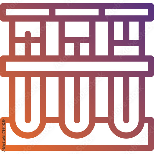Test tubes icon