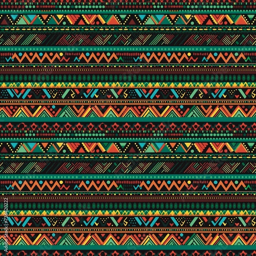 ancient Bohemian times African American style  popular among people  native  all colors  seamless fabric patterns  geometric patterns  textiles  tribal handicrafts Culture  tradition  heritage  art