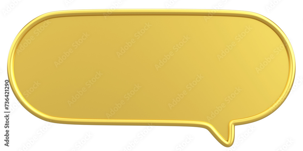 Speech Bubble. Text Box. 3D Illustration. Speech Bubble. Text Box. 3D Illustration.
