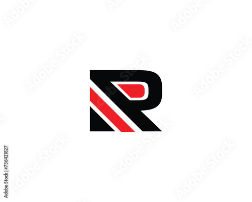 R letter creative logo design.