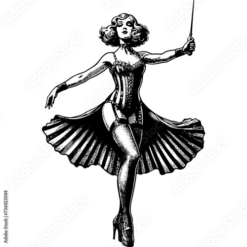 Vintage Entertainer Woman
