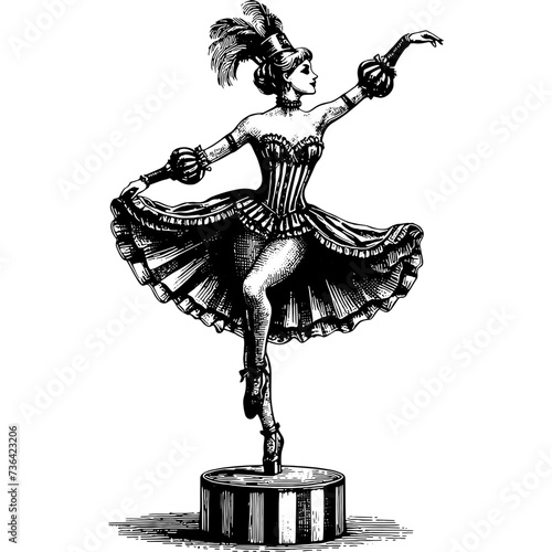 Vintage Dancing Woman