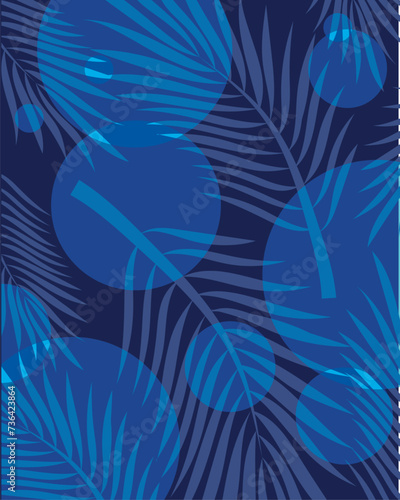 Leaves pattern background Decorative wallpapaer Vector illustration