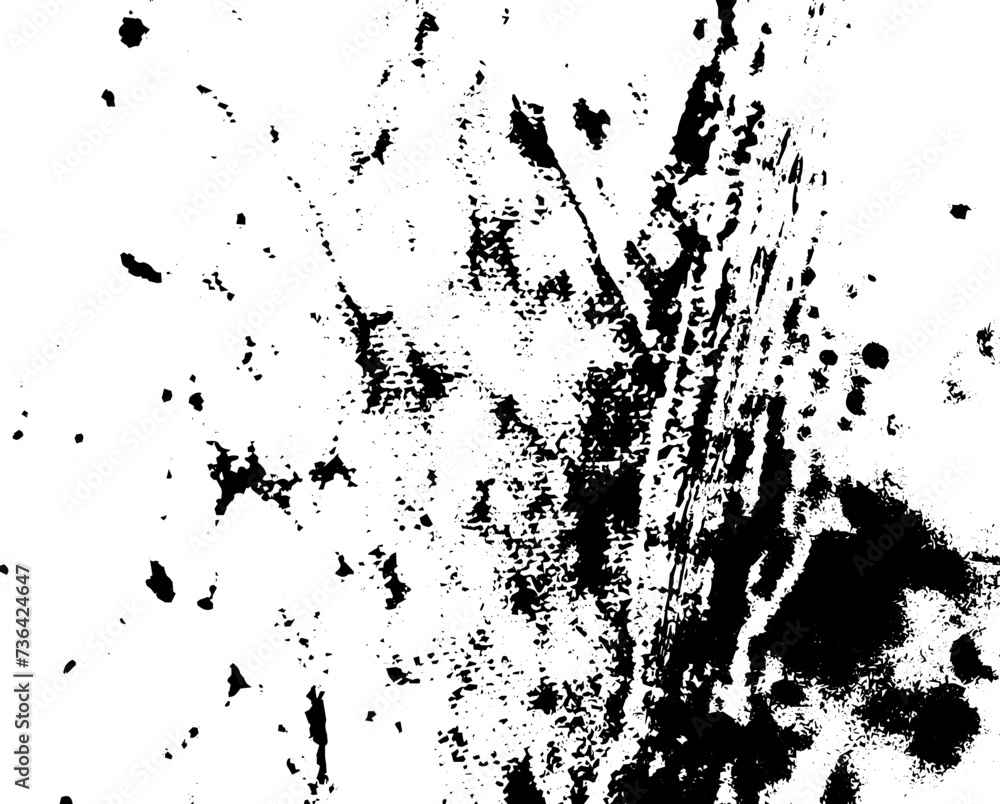Fototapeta premium Rustic grunge vector texture with grain and stains. Abstract noise background. Weathered surface. Dirty and damaged. Detailed rough backdrop. Vector graphic illustration with transparent white. EPS10.