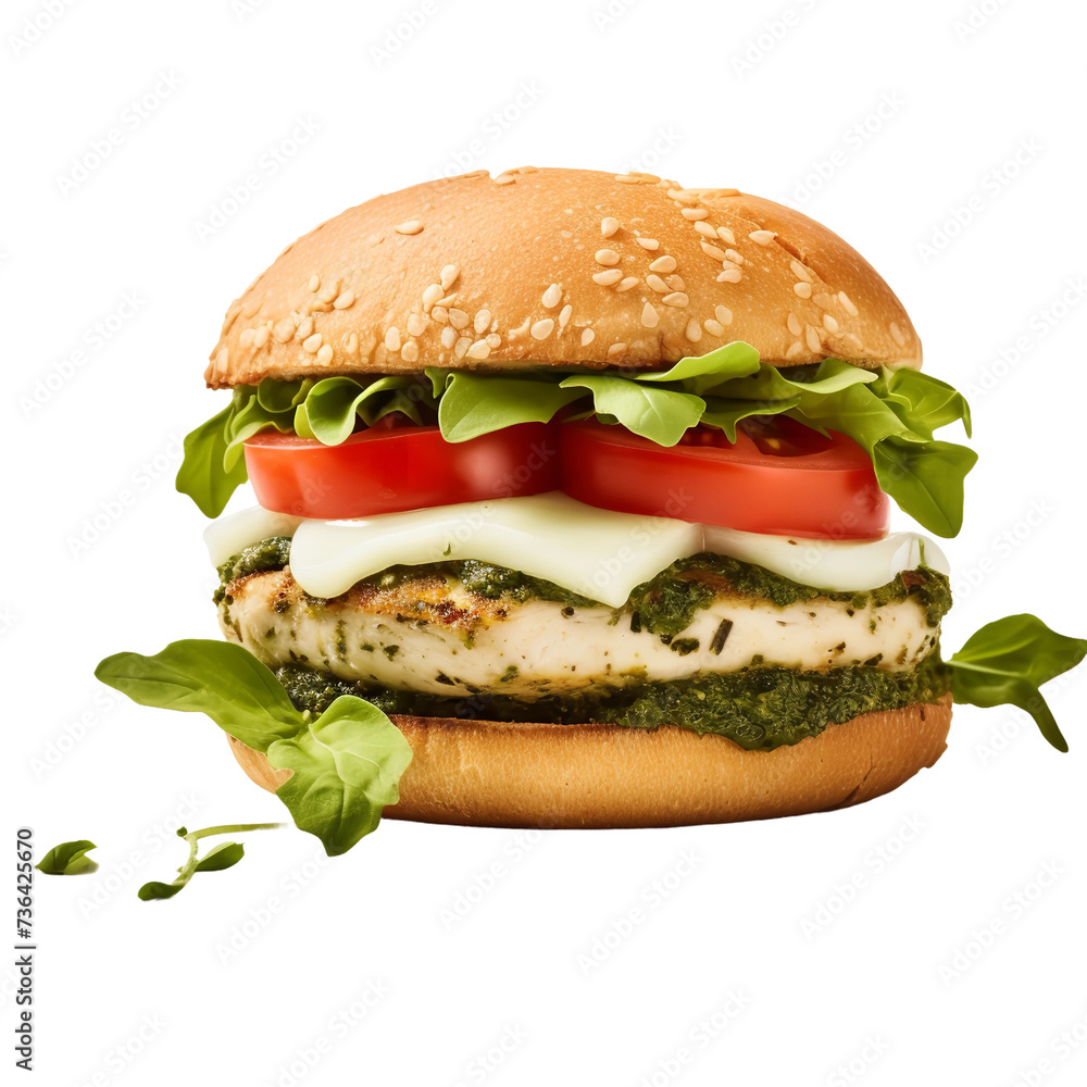 Yummy and delicious Burger with pulled pork isolated on white background
Yummy and delicious Burger with pulled pork isolated on white background