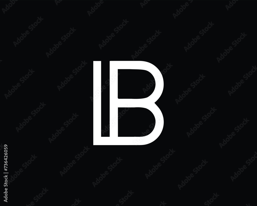 Minimalist Letter LB Logo Design | LB Icon Minimalist Letter LB Logo Design | LB Icon