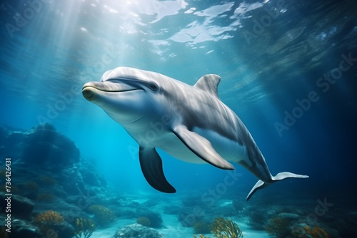 dolphin under sea  © capuchino009