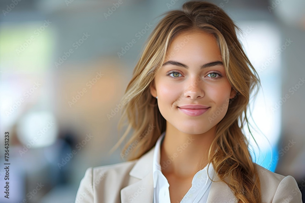 A radiant woman exudes confidence and style in her outdoor portrait, with her layered brown hair, beaming smile, and fashionable accessories stealing the show A radiant woman exudes confidence and style in her outdoor portrait, with her layered brown hair, beaming smile, and fashionable accessories stealing the show