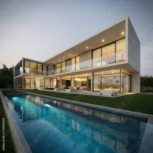 luxury house with swimming pool © Lorena