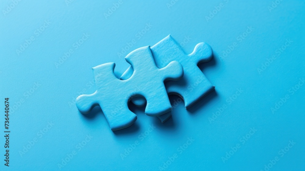 Fototapeta premium Puzzle. Business strategy, success solution, jigsaw games symbol. Idea metaphor. Creative idea, connection, challenge, partnership, teamwork, match