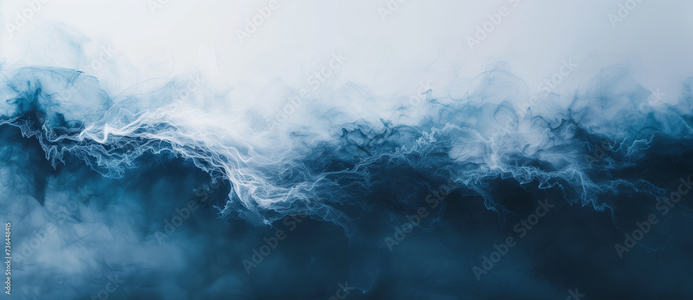 Abstract Ocean Currents Background - obrazy, fototapety, plakaty 