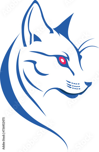 cat vector art and logo design.