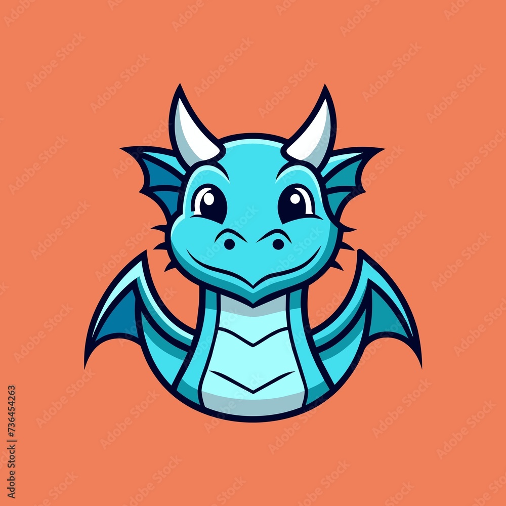 Cute Cartoon Dragon Logo Design, Playful Fantasy Mascot logo design, vector illustration, dragon mascot logo Cute Cartoon Dragon Logo Design, Playful Fantasy Mascot logo design, vector illustration, dragon mascot logo