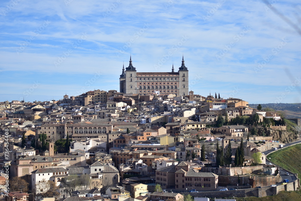 panoramic view from toledo medieval city in Spain